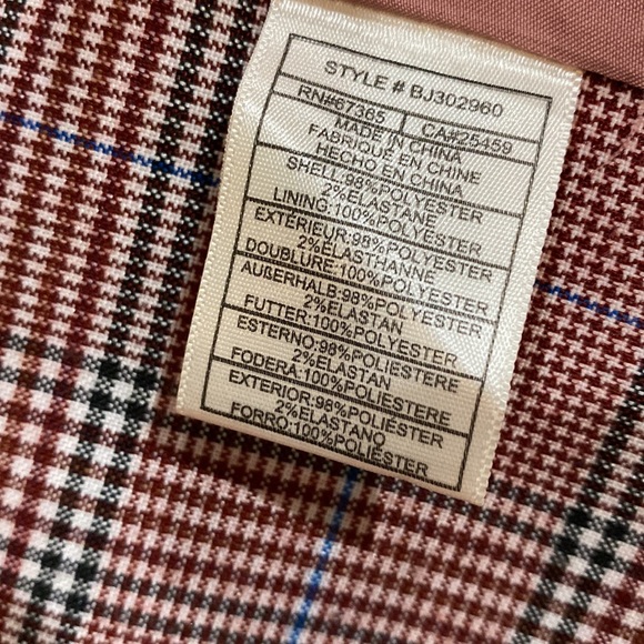 BB Dakota plaid one button blazer jacket - Picture 10 of 11